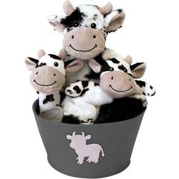 Trend Lab Cow Plush Gift Set Bucket 4pcs