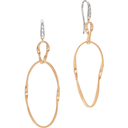 Marco Bicego 18K Yellow Gold Onde Double Link Hook Earrings