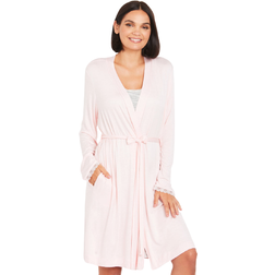 Motherhood Lace Trim Sleep Nursing & Maternity Robe Rose (99241-87)