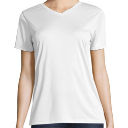 Hanes Sport FreshIQ Cool DRI Performance V-Neck T-shirt Women - White