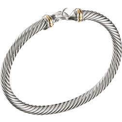 David Yurman Cable Classic Buckle Bracelet - Silver/Gold