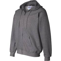 Hanes Ultimate Cotton Heavyweight Full Zip Hoodie - Charcoal Heather