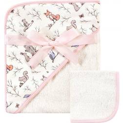 Hudson Baby Hooded Towel and Washcloth Set Forest