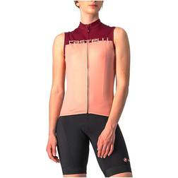 Castelli Velocissima Sleeveless Jersey Women - Blush/Bordeaux