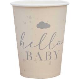 Ginger Ray 8 Gobelets Hello Baby