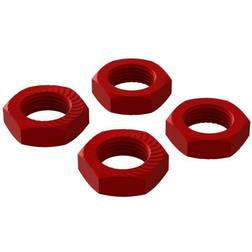 Arrma Aluminum Wheel Nut 17mm Red (4)