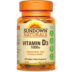 Sundown Naturals Sundown Naturals Vitamin D3 Softgels 25mcg, 200 ct False
