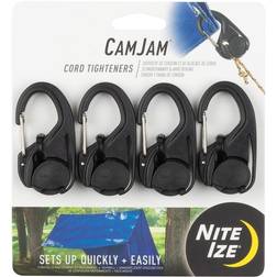 Nite Ize CamJam Cord Tightener in Black (4-Pack)