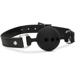 Blush Novelties Noir Breathable Silicone Ball Gag Black