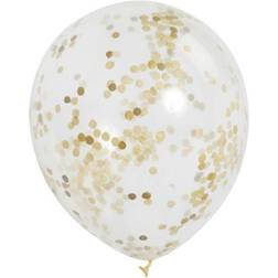 Unique Party Ballon transparant met goud confetti