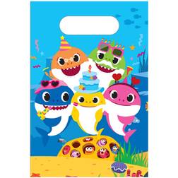 Amscan 8 Sacchettini Regalo Baby Shark Gialli