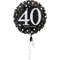 Folieballon Sparkling Birthday 40