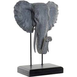 Dkd Home Decor Prydnadsfigur Elefant Svart Grå Metall Harts (40 x 28 x 56 cm) Prydnadsfigur