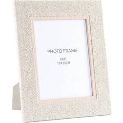 Dkd Home Decor Fotoram linne Traditionell (19 x 2 x 24 cm) Ram