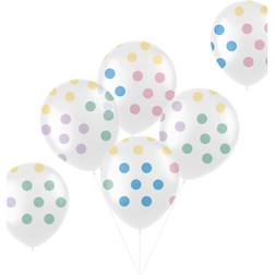 Folat Latex Balloons Pastel Dots Multicolour 6pcs
