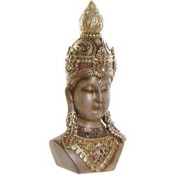 Dkd Home Decor Prydnadsfigur Gyllene Brun Buddha Harts (15 x 9 x 30 cm) Prydnadsfigur