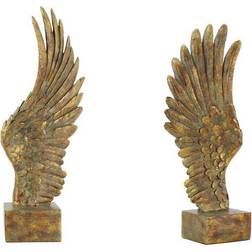 Dkd Home Decor Prydnadsfigur Gyllene Harts (16 x 11.5 x 40.5 cm) (2 pcs) Prydnadsfigur