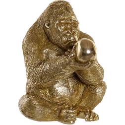 Dkd Home Decor Dekorativ figur Gylden Harpiks Gorilla (33 x 33 x 43 cm) Dekorationsfigur