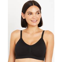 Motherhood Maternity Average Busted Seamless Maternity And Nursing Bra Black (98422-01)