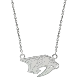 LogoArt Nashville Predators Small Pendant Necklace - Silver