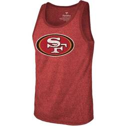 Majestic Threads Scarlet San Francisco 49ers Tri-Blend Tank Top George Kittle 85. Sr