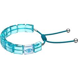 Swarovski Letra Evil Eye Bracelet - Silver/Blue/Blue