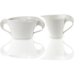 Villeroy & Boch New Wave Sugar and Creamer Set Serving 2pcs