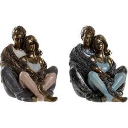 Dkd Home Decor Dekorativ figur Harpiks (12 x 10.5 x 12 cm) (2 pcs) Dekorationsfigur