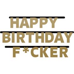 Folat Bogstavguirlande Happy Birthday F*cker