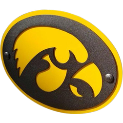 Gameday Ironworks Iowa Hawkeyes Premium Steel Hitch Cover