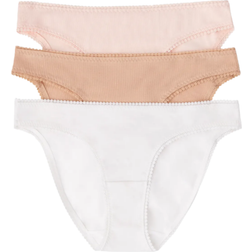 On Gossamer Cabana Cotton Hip Bikini 3-pack - Blush/White/Beige