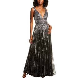 Mac Duggal Sequined Gown - Black