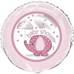 Unique Baby shower folieballon 45,7 cm. Umbrellaphants Pige