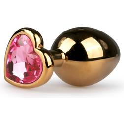 Easytoys Metal Butt Plug Gold/Pink 8,3 cm
