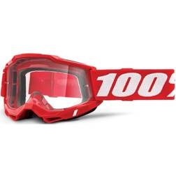 100% Accuri OTG Goggle Neon/Red Clear Lens