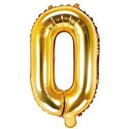 PartyDeco Letter Balloons 'O' 35 cm Gold