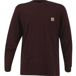 Carhartt Loose Fit Heavyweight Long Sleeve Pocket T-shirt - Port