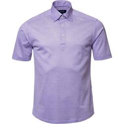 Eton Contemporary Fit Piqué Polo Shirt - Purple