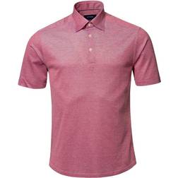 Eton Contemporary Fit Piqué Polo Shirt - Pink Red