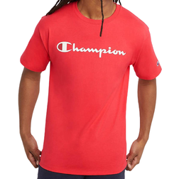 Champion Classic Script Logo T-shirt Men's - Red Stone