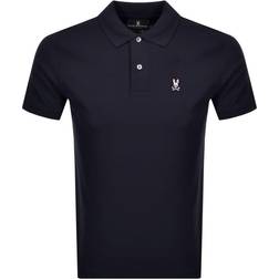 Psycho Bunny Mens Classic Pique Polo Shirt - Navy