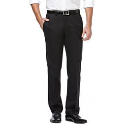 Haggar Premium No Iron Khaki Straight Fit Pant - Black