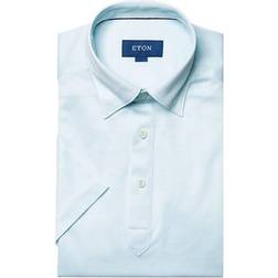 Eton Contemporary Fit Piqué Polo Shirt - Green