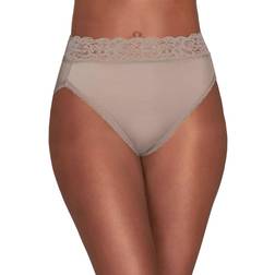 Vanity Fair Flattering Lace Hi-Cut Panty - Toasted Coconut