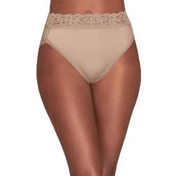 Vanity Fair Flattering Lace Hi-Cut Panty - Damask Neutral