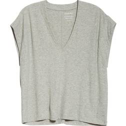 Frame Frame-Le Mid Rise V T-Shirt Grey