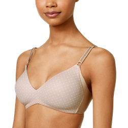 Warner's No Side Effects Wireless Bra - Blush Dot