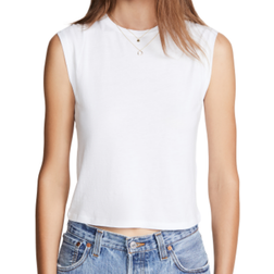 Frame Le High Rise Muscle Tee - Blanc