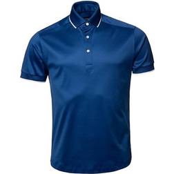 Eton Contemporary-Fit Contrast Trim Polo Shirt - Blue