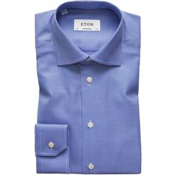 Eton Contemporary Fit Houndstooth Shirt - Blue